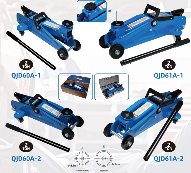 Kích Gầm Ô Tô Thủy Lực 2 Tấn: Model QJD60A & QJD61A