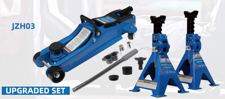 Bộ Kích Thủy Lực Và Chân Kê 2.5 Tấn JZH03